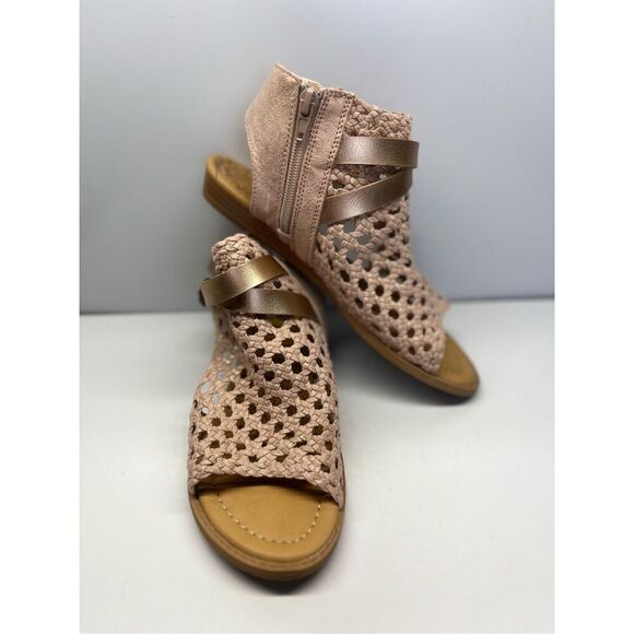 Blowfish Malibu Slingback Sandals Size 5 Big Girl Rose Gold - Picture 6 of 11